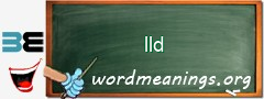 WordMeaning blackboard for lld